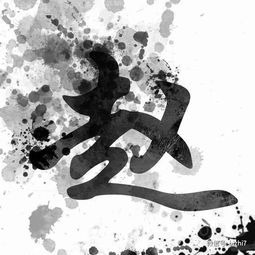  姓氏头像大全水墨风格黑白头像