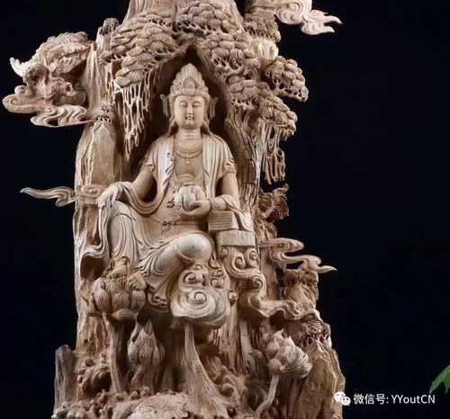  惊绝纯手工木雕神作观音大摆汇为正在雕刻观音的师傅提供欣赏与借鉴