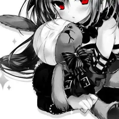  二次元黑暗系情侣头像一对两张冷酷冷血丧系动漫情侣头像