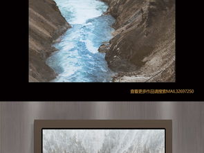  高山流水风景画玄关背景墙图片设计素材高清模板下载106.33mb动物花鸟玄关大全