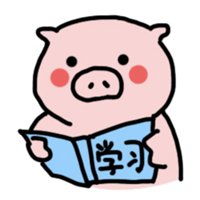 黑白猪头像猪年