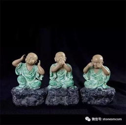  禅意石雕嬉笑坐卧小沙弥