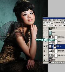  photoshop调色教程之古典红润肤色2