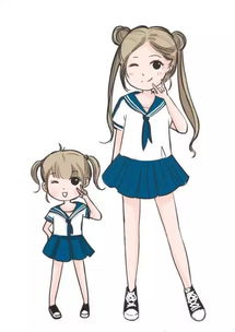 母子卡通头像微信女儿