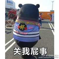  熊本熊带字关我屁事表情包七夕关我什么事