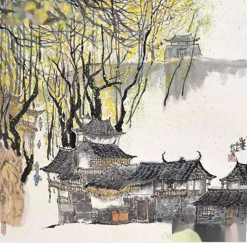  他的山水画尽得李可染真传,隐隐有青出于蓝而胜于蓝之势