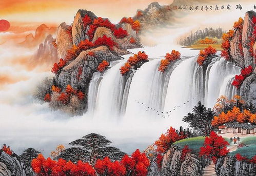  刘燕姣山水画美丽到令人动容动情动心
