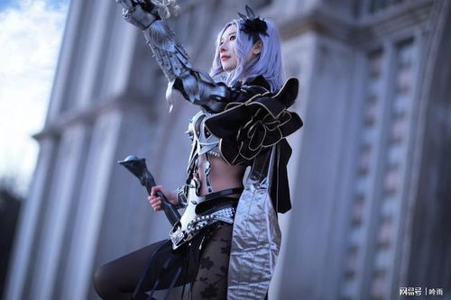  游戏黑色沙漠黑暗骑士cosplay,谁能拒绝一个高跟黑丝御姐呢