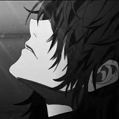  二次元丧系男头黑白能被偏爱男生头像我要个性网