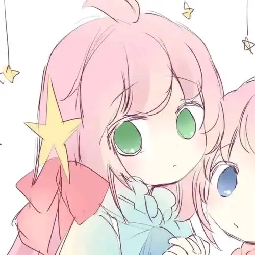  百合情头可爱头像小兔子