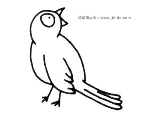  一组漂亮的喜鹊简笔画图片