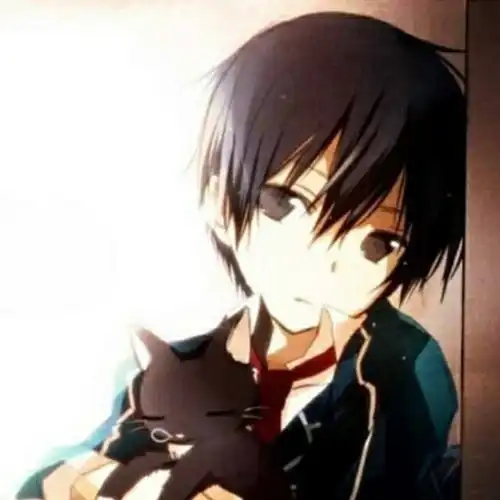  一个男孩抱着猫的漫画人物是谁呢