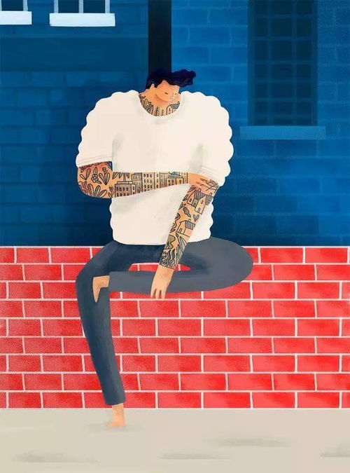 文艺小清新头像插画傍上