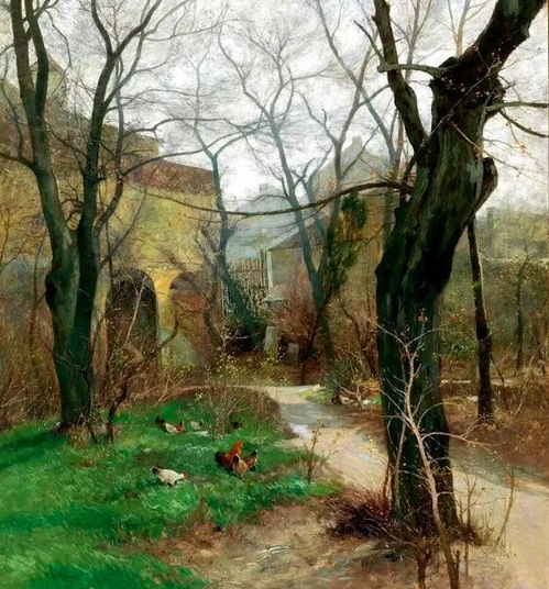  阿道夫.考夫曼,风景油画