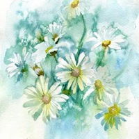  水彩插画图片小清新简单水彩插画图片