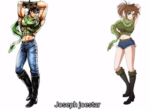  同样的jojo立,主角团换个性别后秒变美少女24张图看够女版jojo