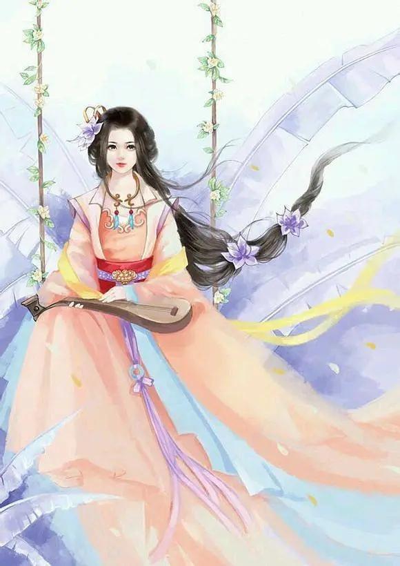  民间游戏荡秋千,7首诗词,谁在秋千,笑里轻轻语,少女怀春