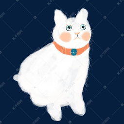  卡通白色的猫咪免抠图素材图片免费下载高清psd千库网图片编号11817031