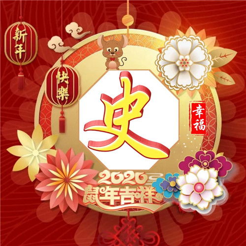  2020新年快乐头像,姓氏百家姓美图头像鼠年吉祥