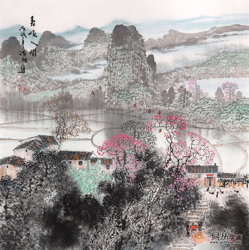  诸明江南山水画欣赏,打开不一样的山水画世界