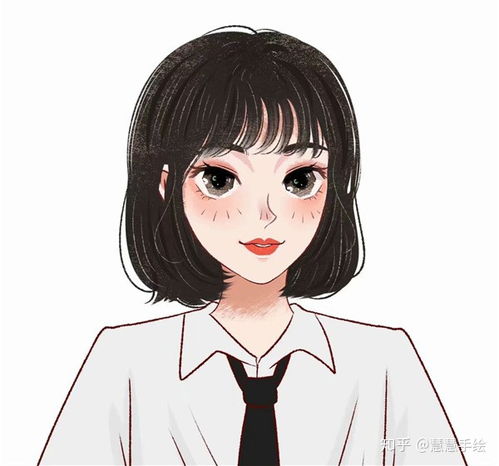  手绘女头像成熟手绘真人照片制作卡通头像手绘真人照片变漫画