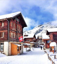 瑞士阿尔卑斯山滑雪