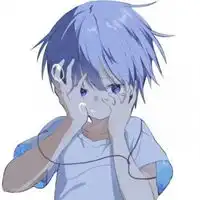  彩色头发的男生动漫头像图片