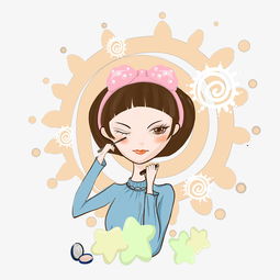  欧美风小女孩插画图片素材其他格式下载动漫人物大全