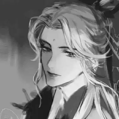  男系古风高冷头像黑白高清古风孤独男头像二次元