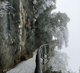  2019年2月春节后的三天假期广州飞张家界天门山武陵源的冰封雪景
