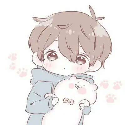  萌萌哒卡通情侣头像今晚早睡因为明天要早点起来想你