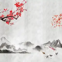  古风水墨画电商淘宝主图背景图片免费下载主图直通车psd千库网图片编号5382298