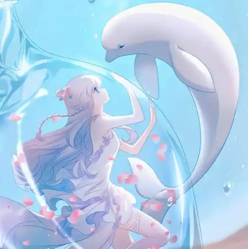  绝美蓝色系动漫头像值得保存