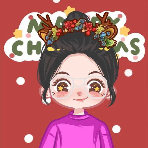  精选动漫圣诞女头可做闺蜜头像