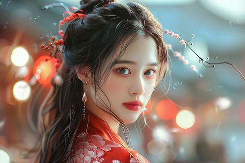  古典美女古风发型摄影图下载至来源处