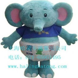 道具服装大象卡通服装租大象卡通服装卡通行走人偶