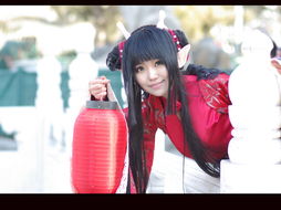  龙年大吉可爱美少女cos寒冰小龙女