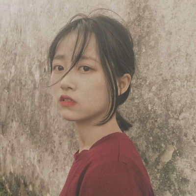  原宿风暗黑系女生头像真人孤独堕落女生头像高冷
