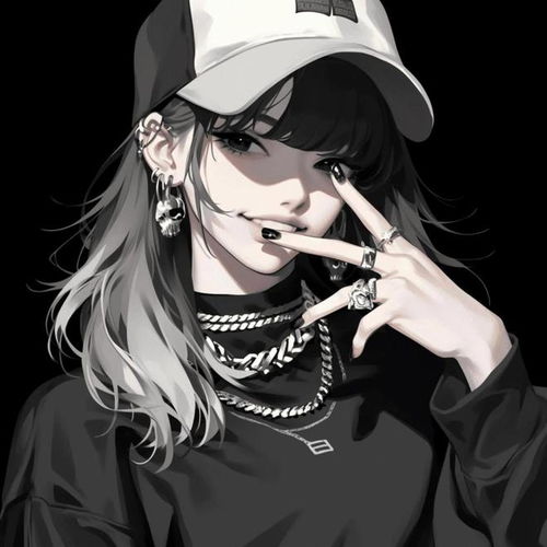  黑色系女生头像分享