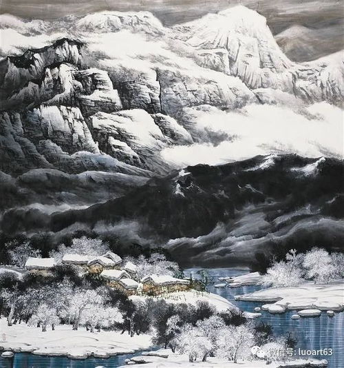 微信头像山水画图片冰雪