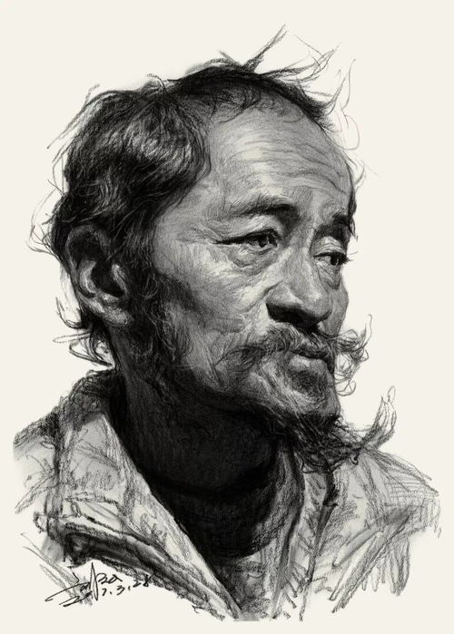  素描头像教学,三天就能画出一张震撼的作品刘斌