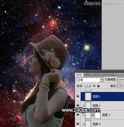  photoshop合成创意风格的星空人像效果图片教程