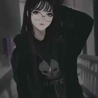  卡通动漫头像女冷艳霸气丧丧的头像