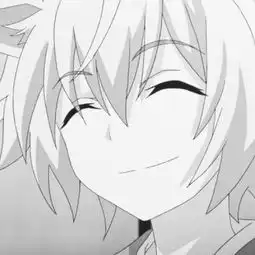  冷酷帅气动漫男生头像黑白侧脸简约