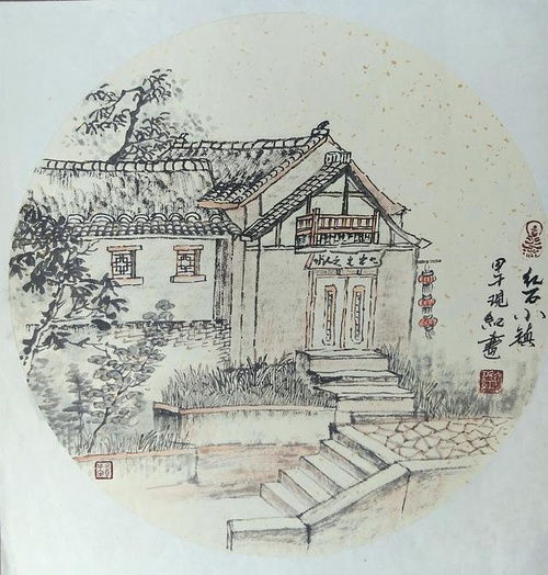  炫艺坊主人的小情趣衣现红国画小品