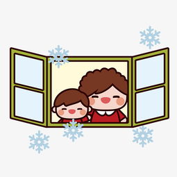  手绘看小雪的孩子插画图片素材其他格式下载动漫人物大全