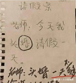  小学生请假条太搞笑,老师不忍拆穿,网友未来是个人才