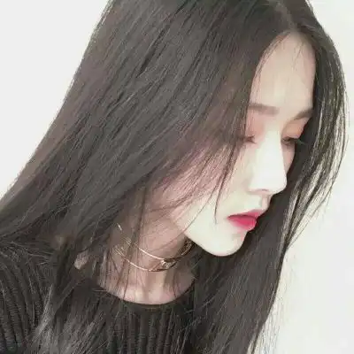 头像ins侧脸韩系长发