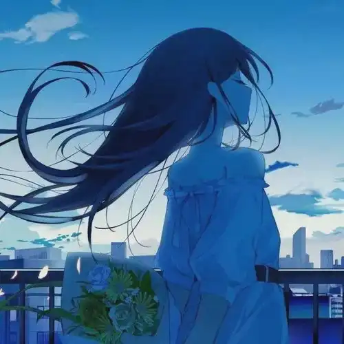  动漫头像林中有鹿,鹿有孤独