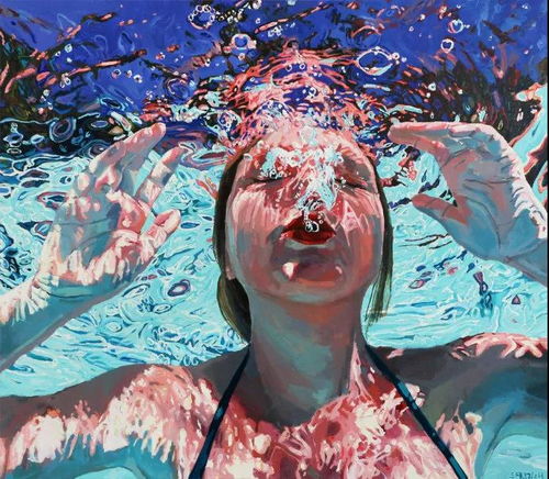 可爱个性油画头像牧羊女